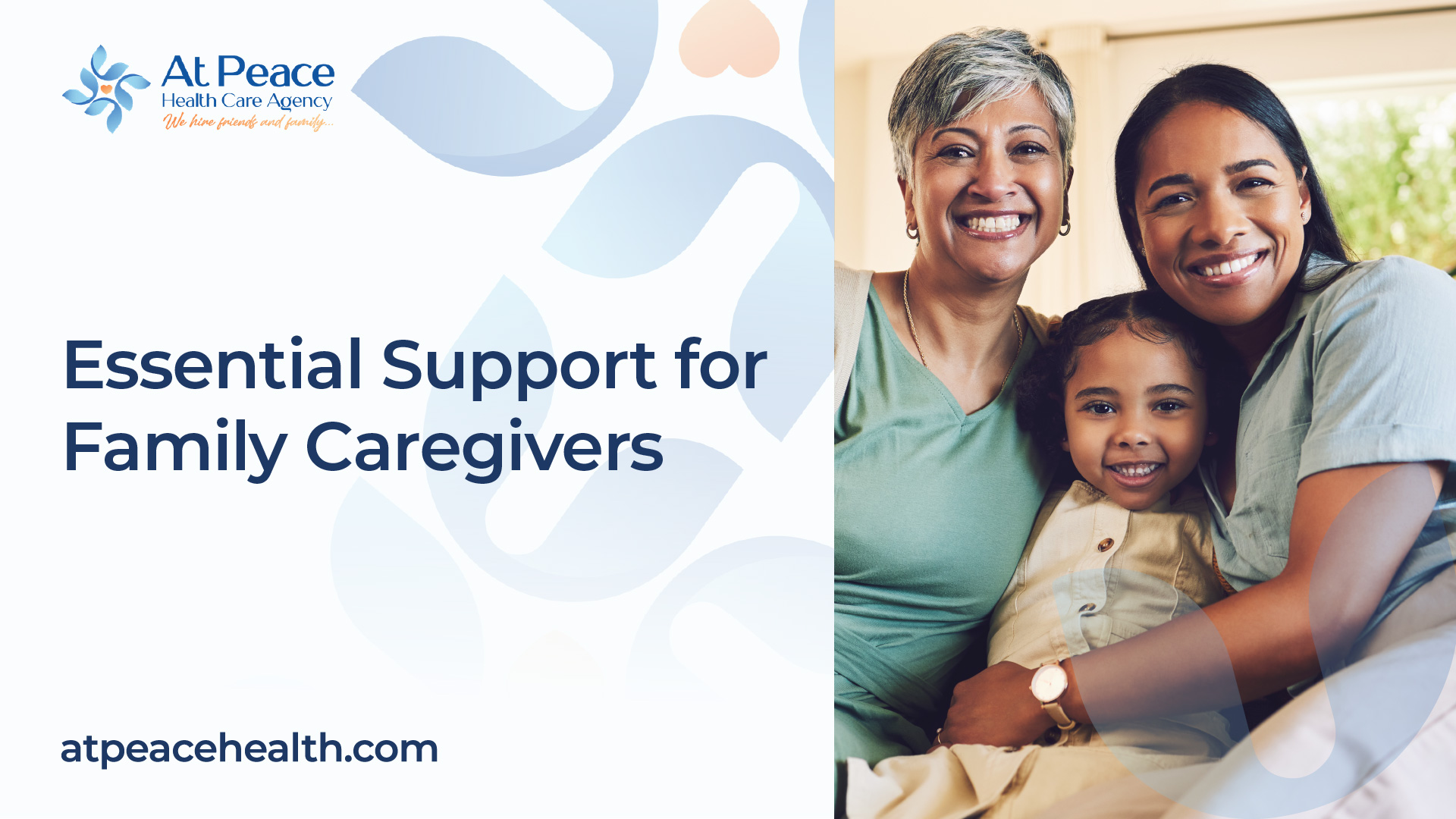 Support for Family Caregivers in Private Pay Home Care - At Peace Health